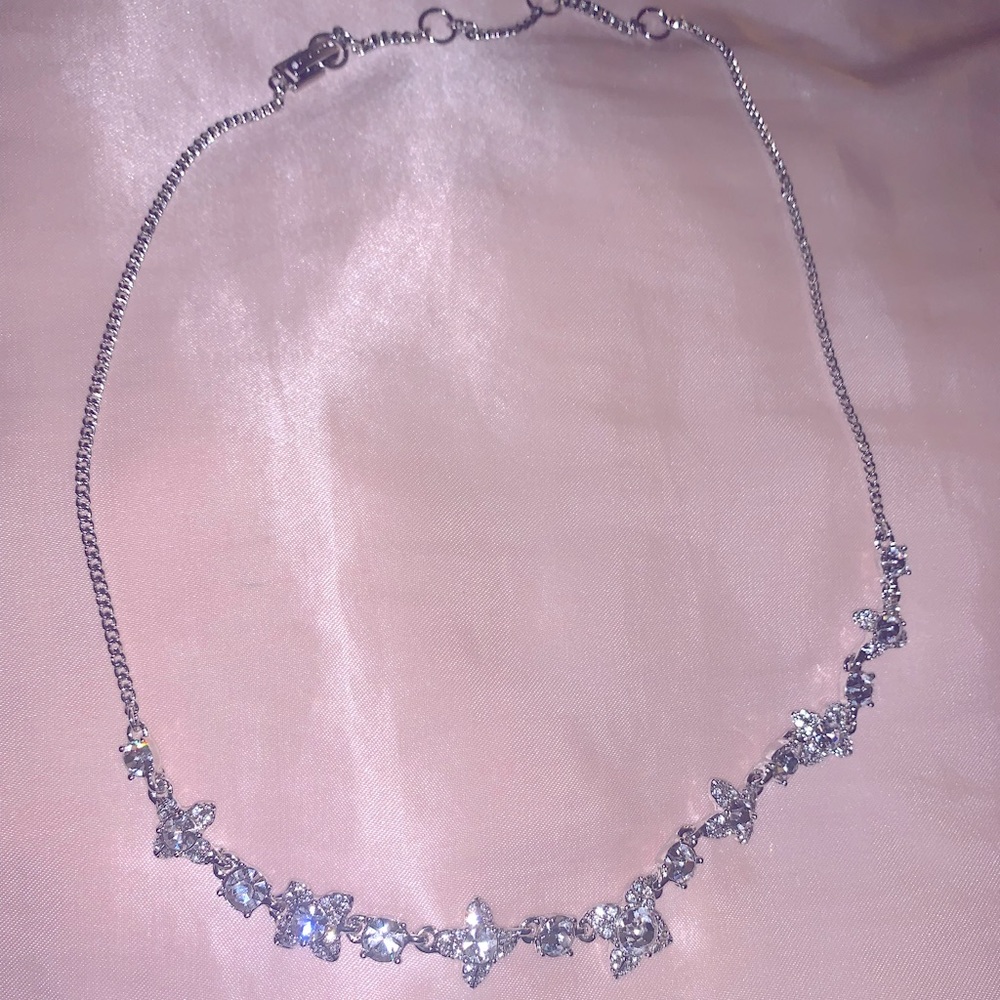 Givenchy Crystal Scatter Statement Necklace - image 1